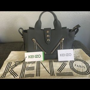 KENZO Kalifornia Gommato Calf Leather Anthracite
